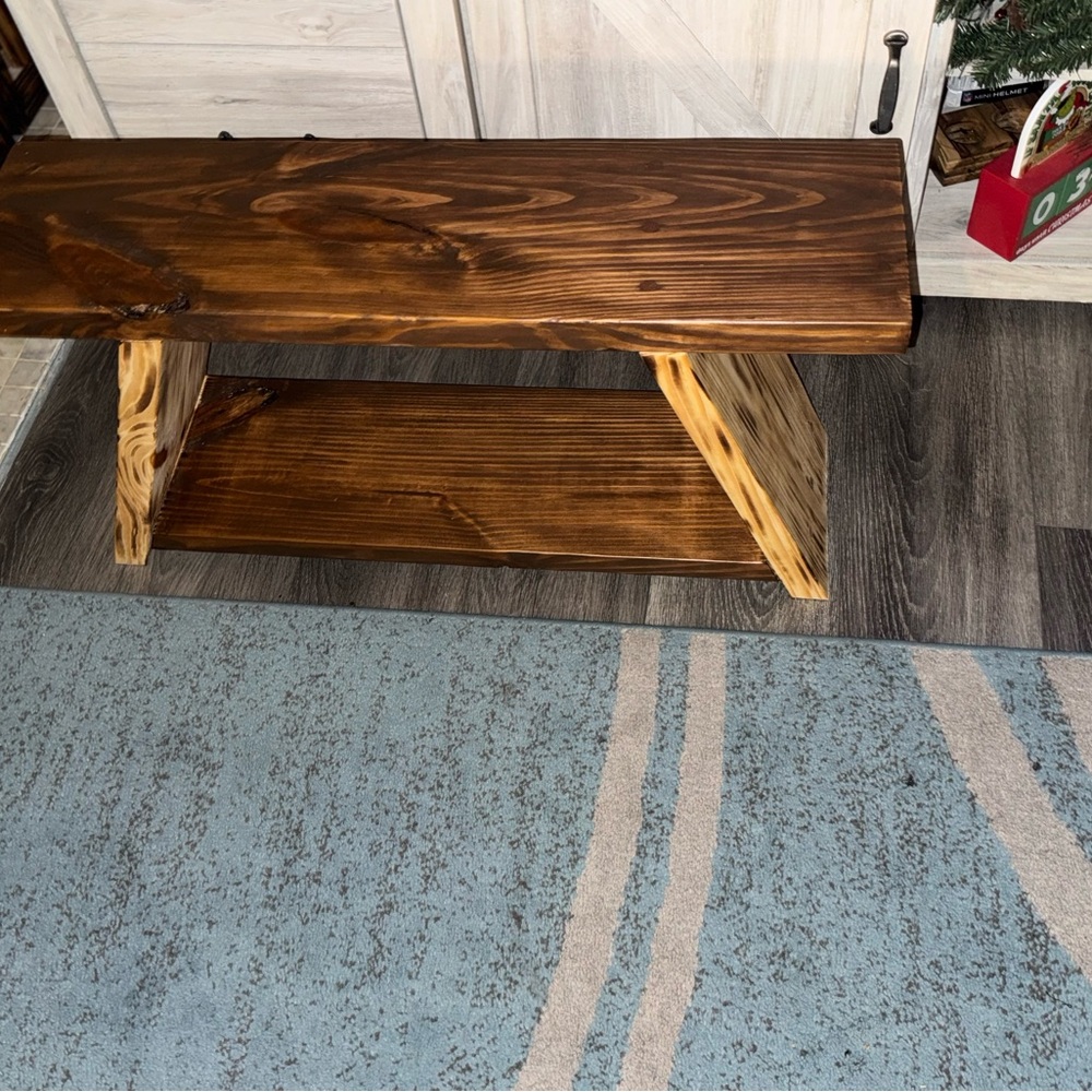 Rustic Wooden Bench